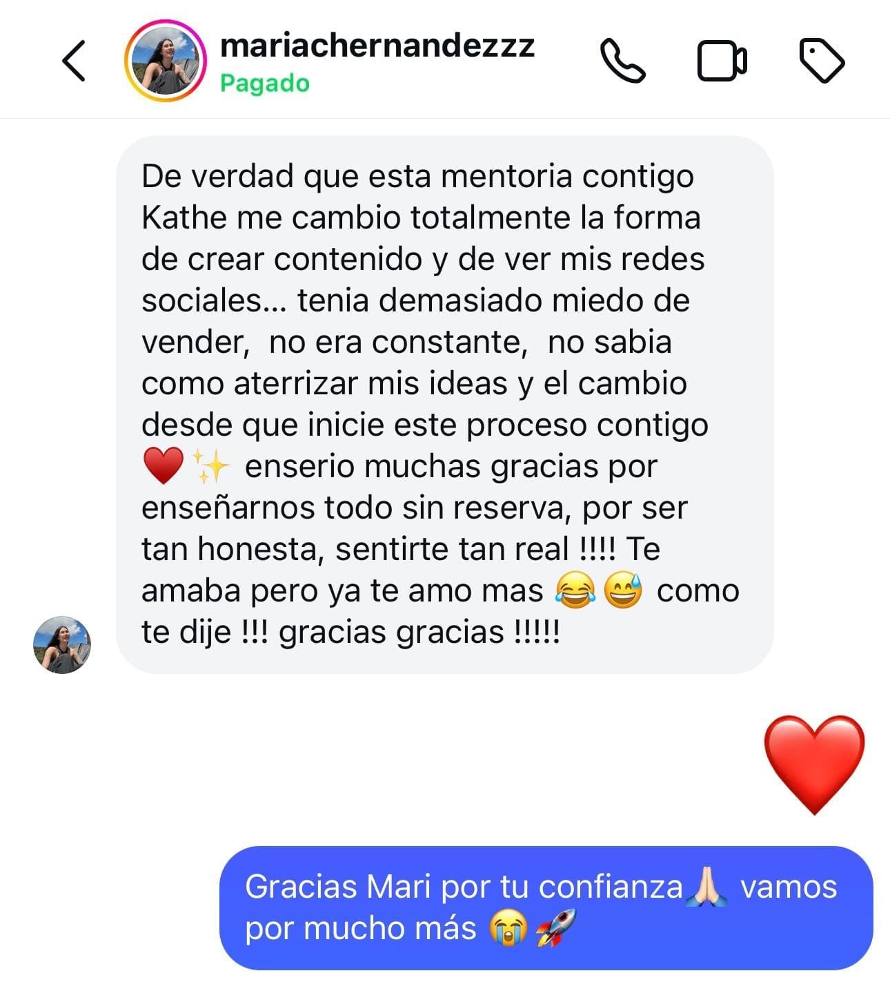 Testimonio de María Hernández